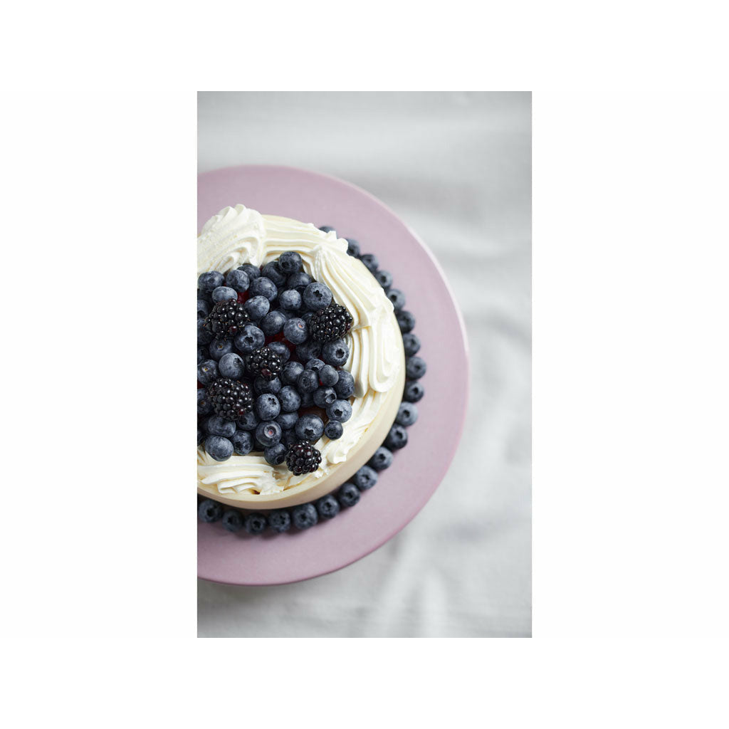 Bitz Assiette à gâteau avec base 30 cm, rose clair
