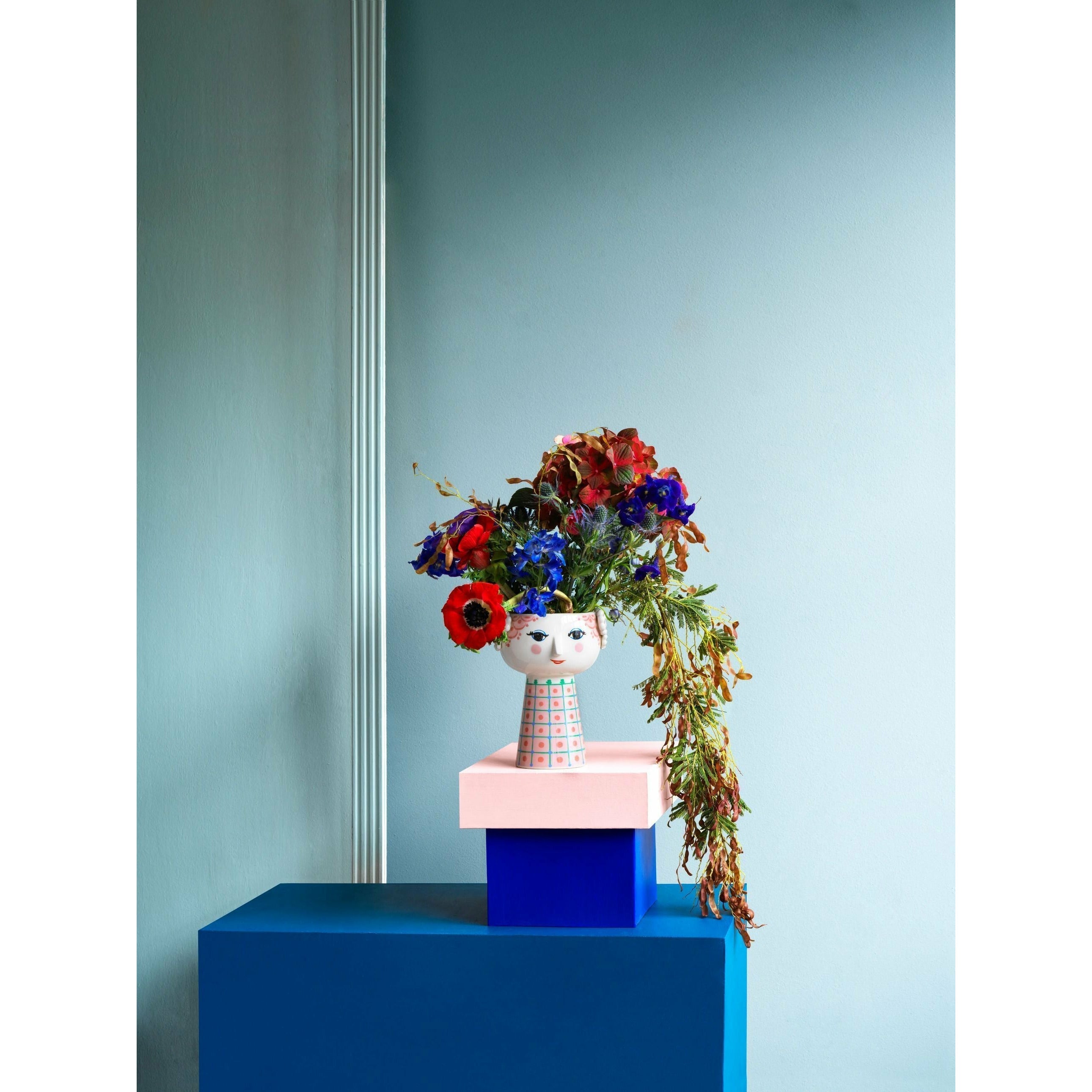 BjørnWiinbladeva花瓶，粉红色