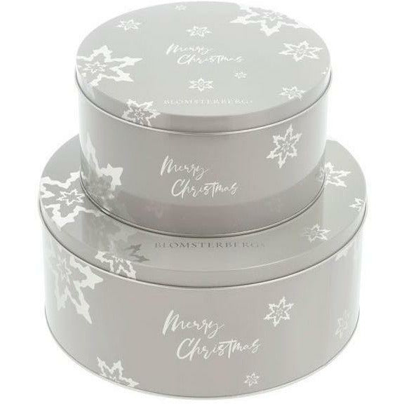 Blomsterberg's Merry Christmas Cake Box Set, warm grijs