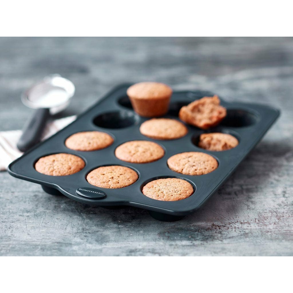 Blomsterbergs muffins for 12 stk, grå