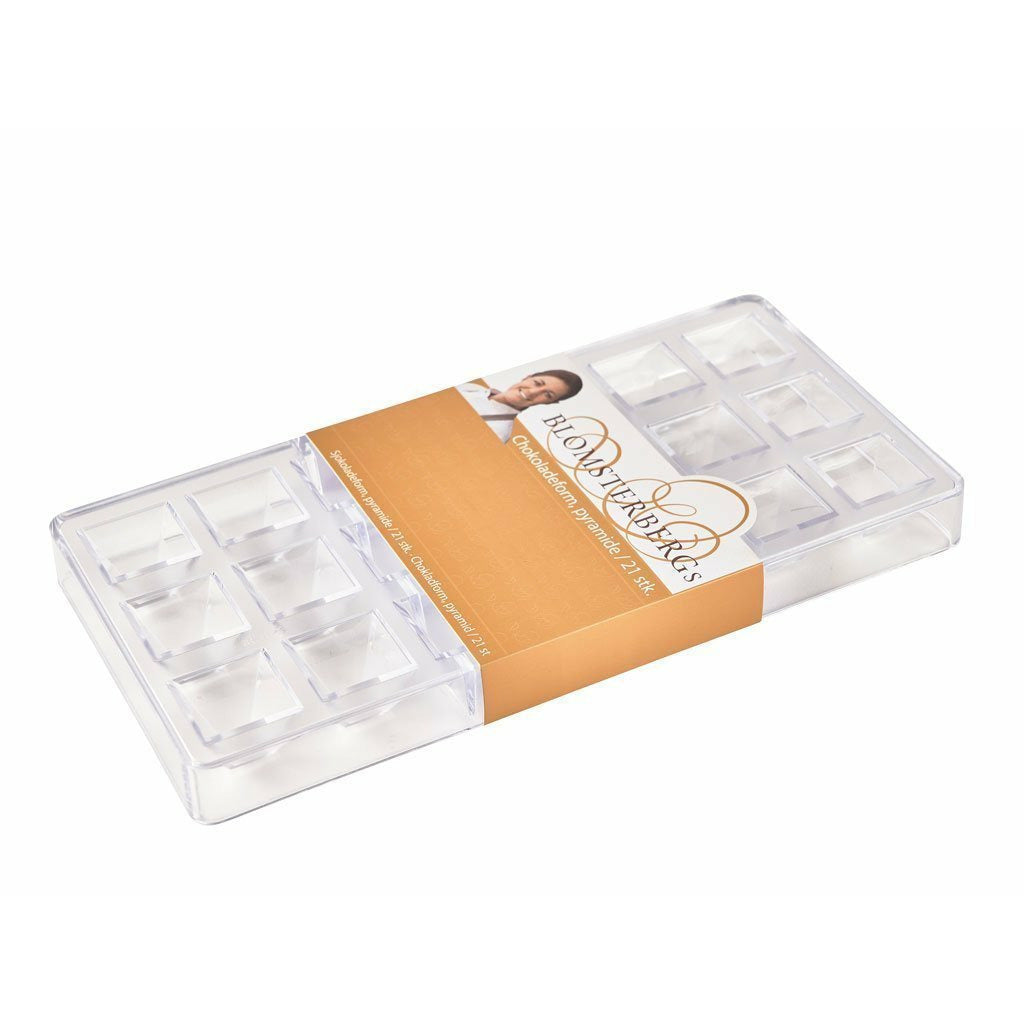 Blomsterbergs Chocolate Mould For 21 Pieces, Pyramid