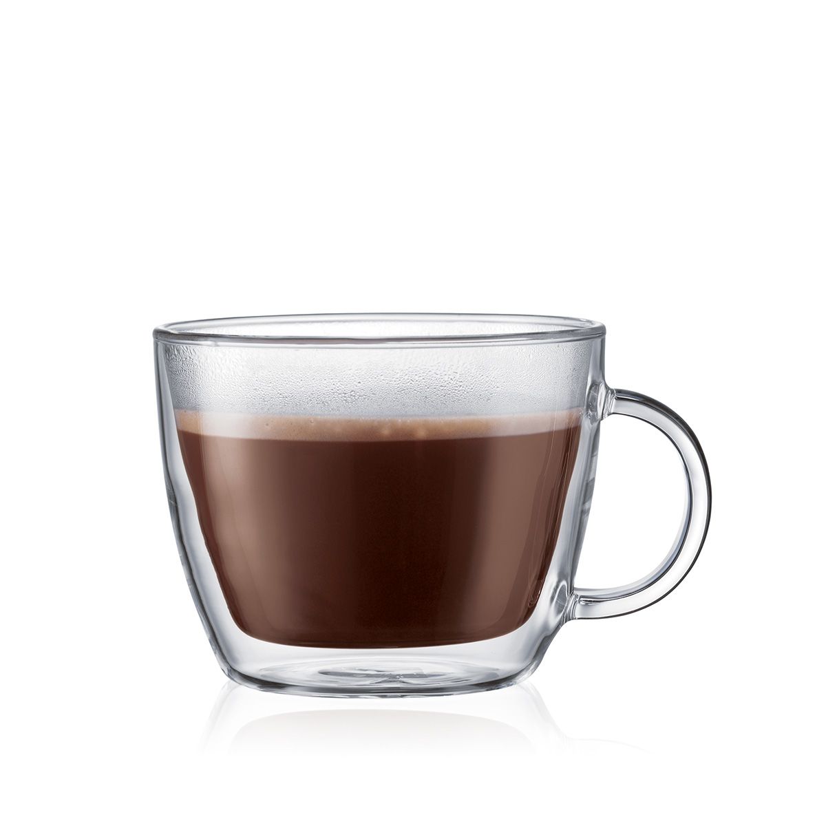 Bodum Bistro Caffè Latte Cup dobbeltvægget med håndtag H11.4 cm, 2 stk.