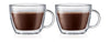 Bodum Bistro Caffè Latte Cup kaksiseinäinen kahvalla H11,4 cm, 2 kpl.