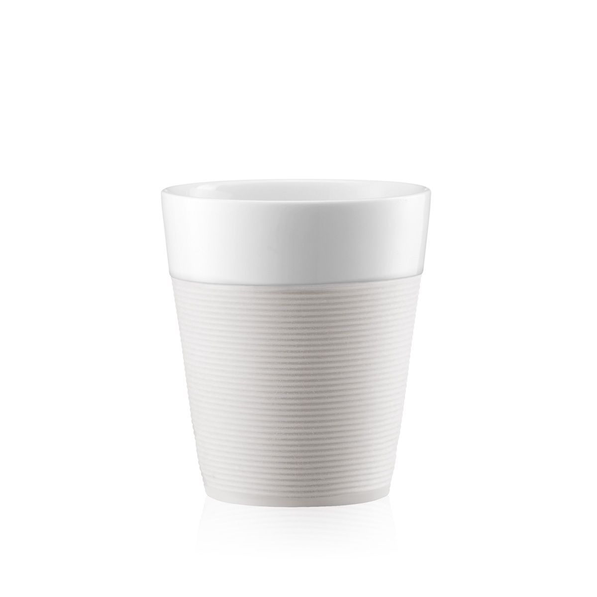 Bodum Bistro杯子，带有硅树脂表带霜0.3 L，2个PC。