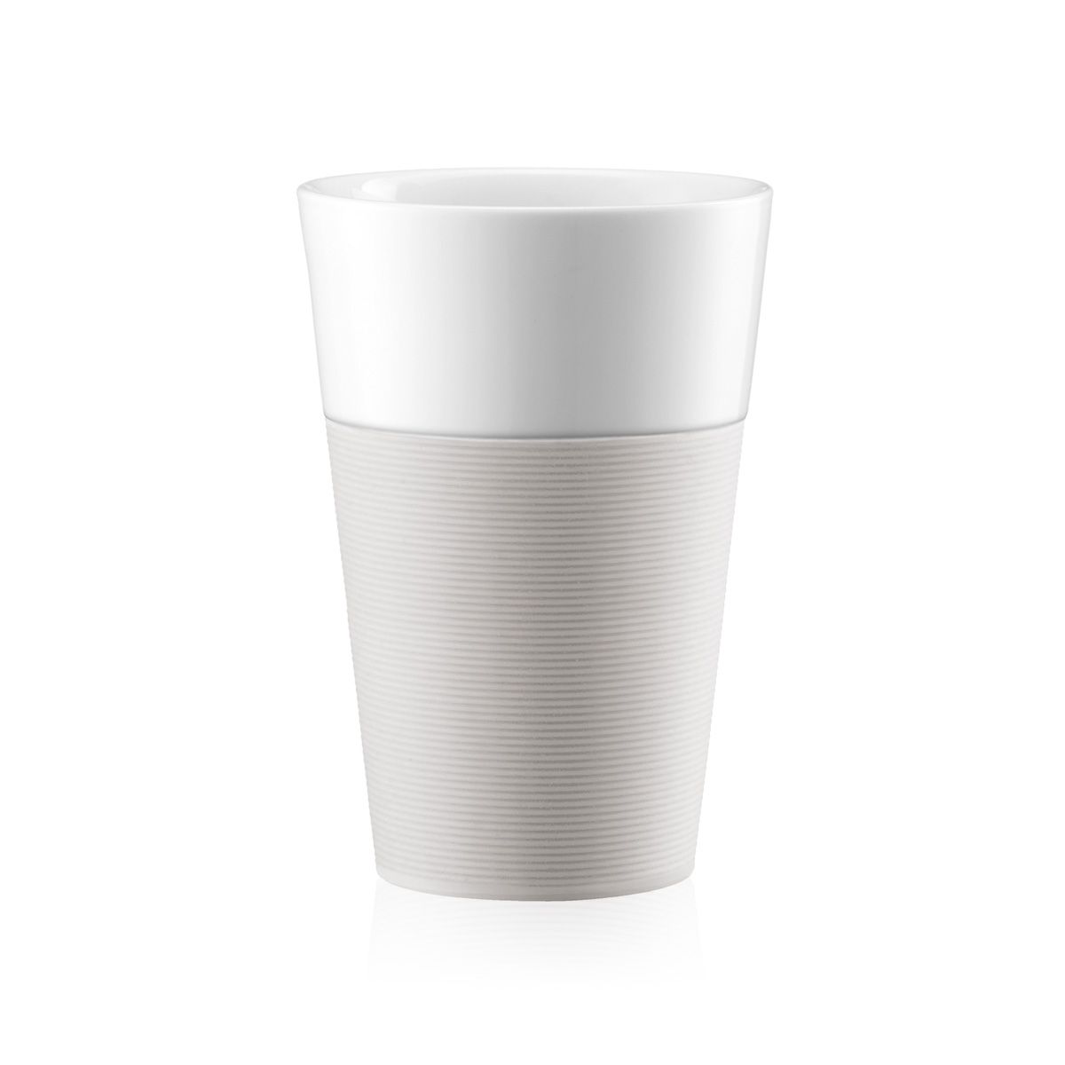 Bodum Bistro Mug With Silicone Strap Cream 0.6 L, 2 Pcs.