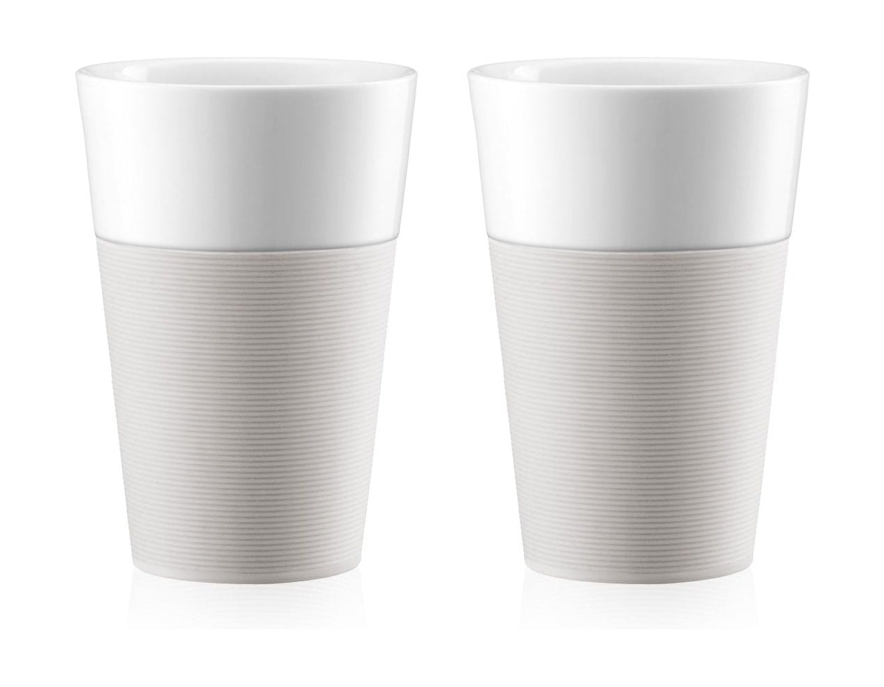 Bodum Bistro杯子，带有硅树脂皮带霜0.6 L，2个PC。