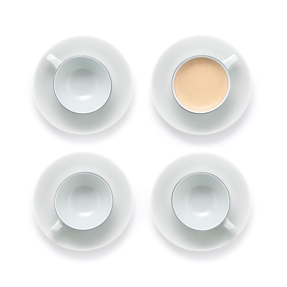 Bodum Blå Espresso Cup and Saucer Set, 4 PCS.
