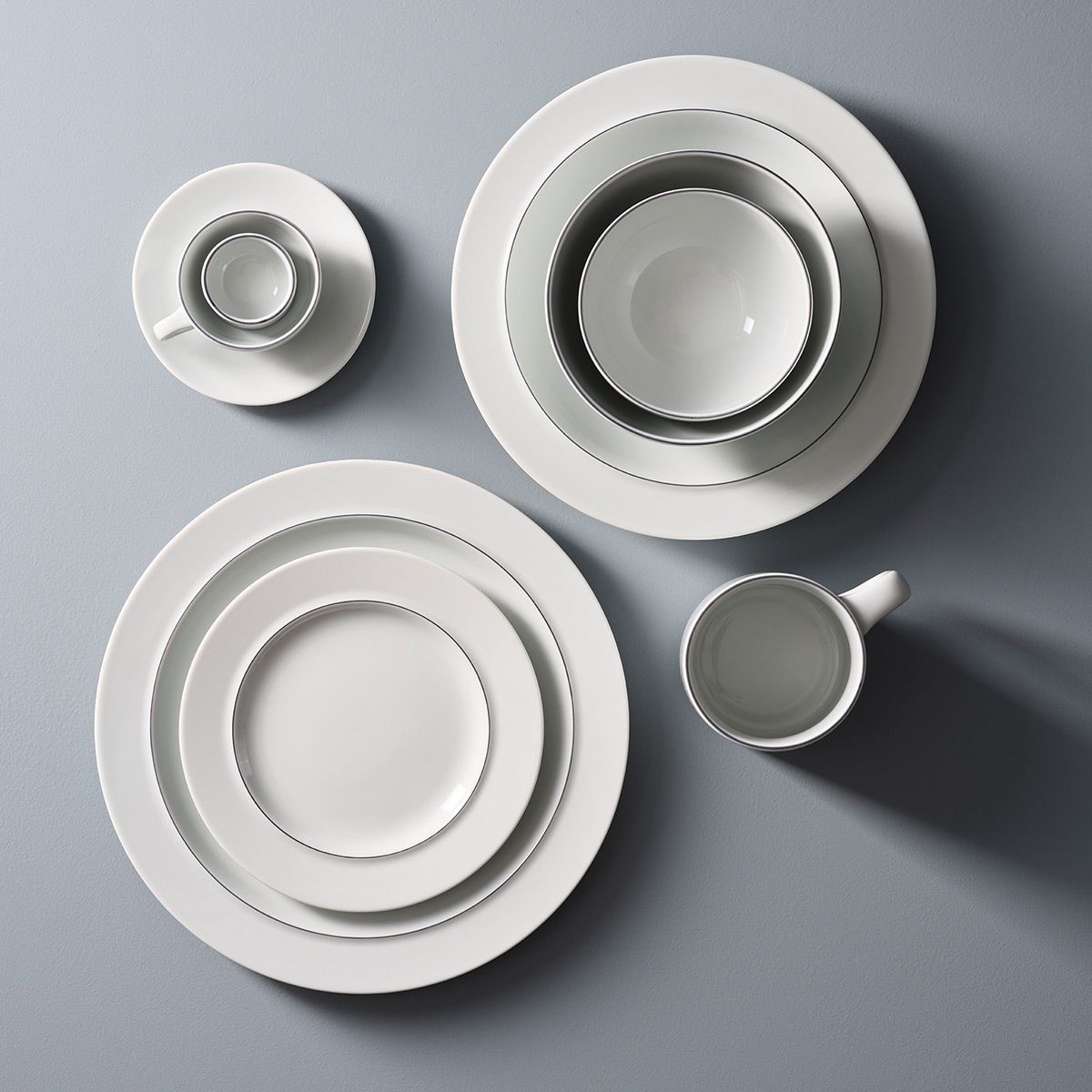 Bodum Blå Plate Porcelain, 4 Pcs.