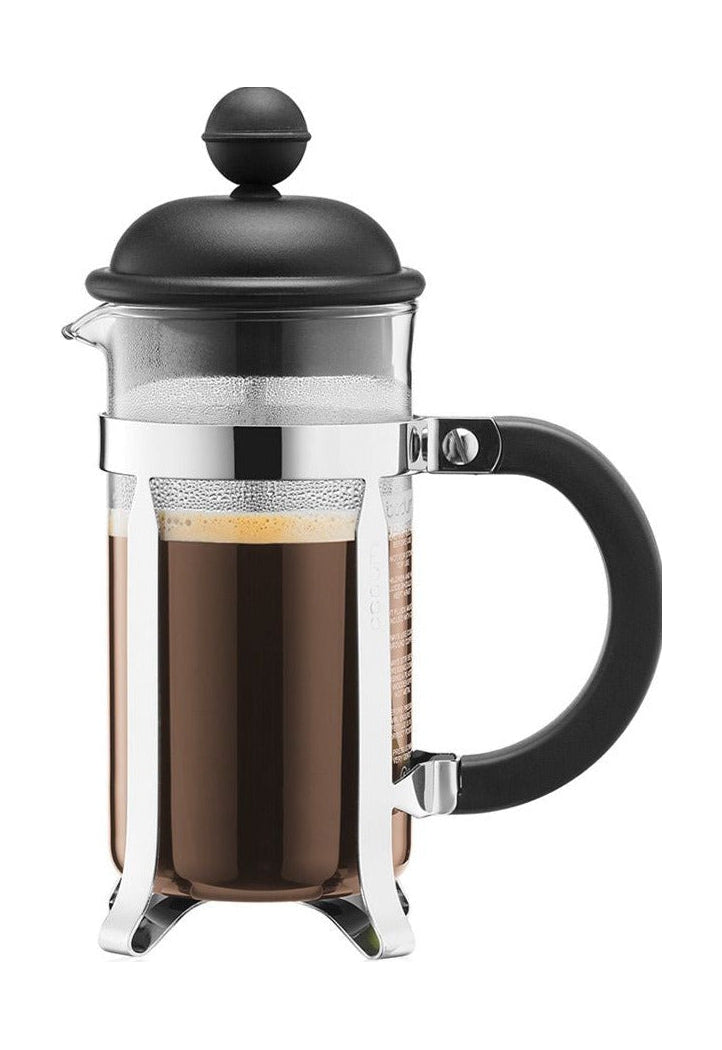 Bodum Caffettiera Coffee Maker With Plastic Lid Stainless Steel 0.35 L, 3 Cups
