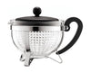 Bodum Chambord Teapot With Colored Plastic Lid Handle And Transparent Filter, 1 L