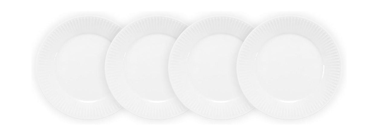 Bodum Douro 4 piastre da dessert in porcellana bianca, 4 pezzi.