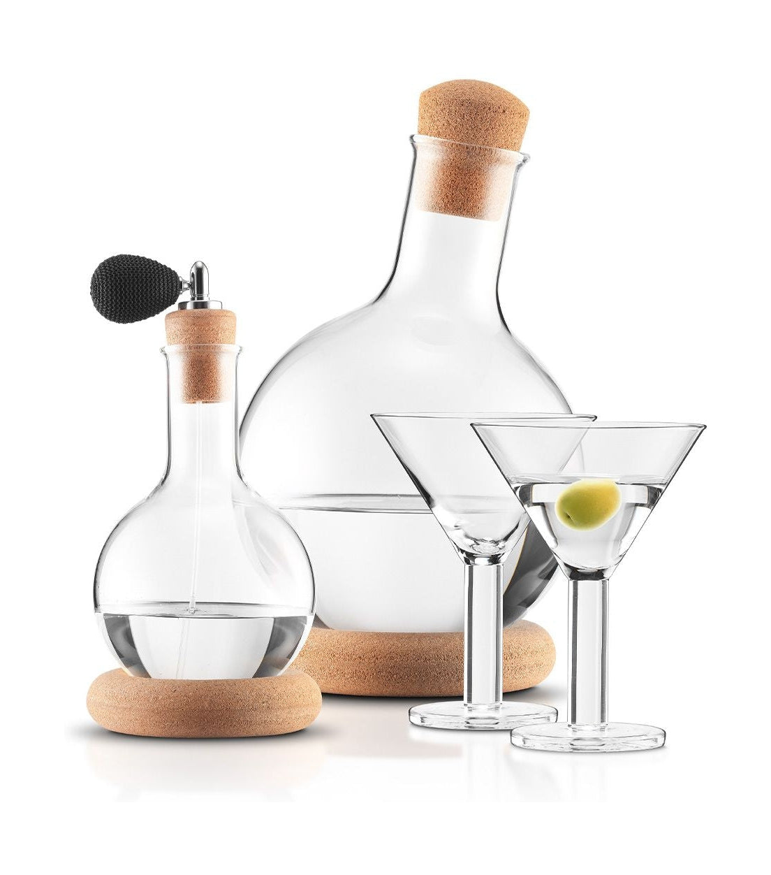 Bodum Melior -vodka ja kuiva martini, joka on asetettu 2 lasia, 2 kpl.