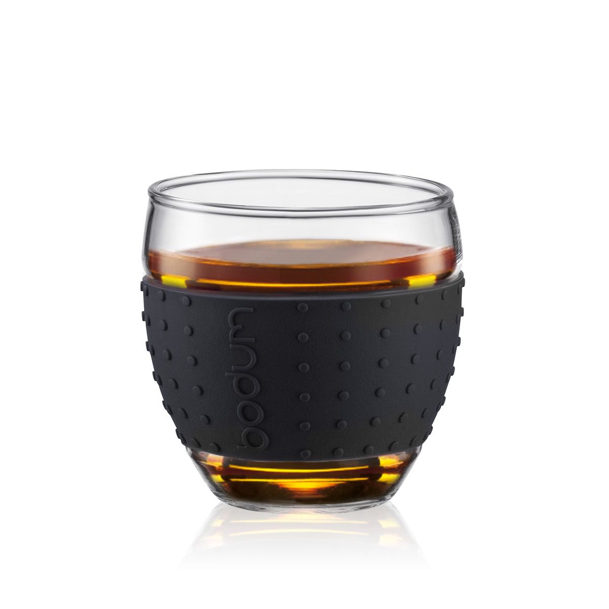 Bodum Pavina -glas met siliconengreep zwart 0,35 l, 2 pc's.