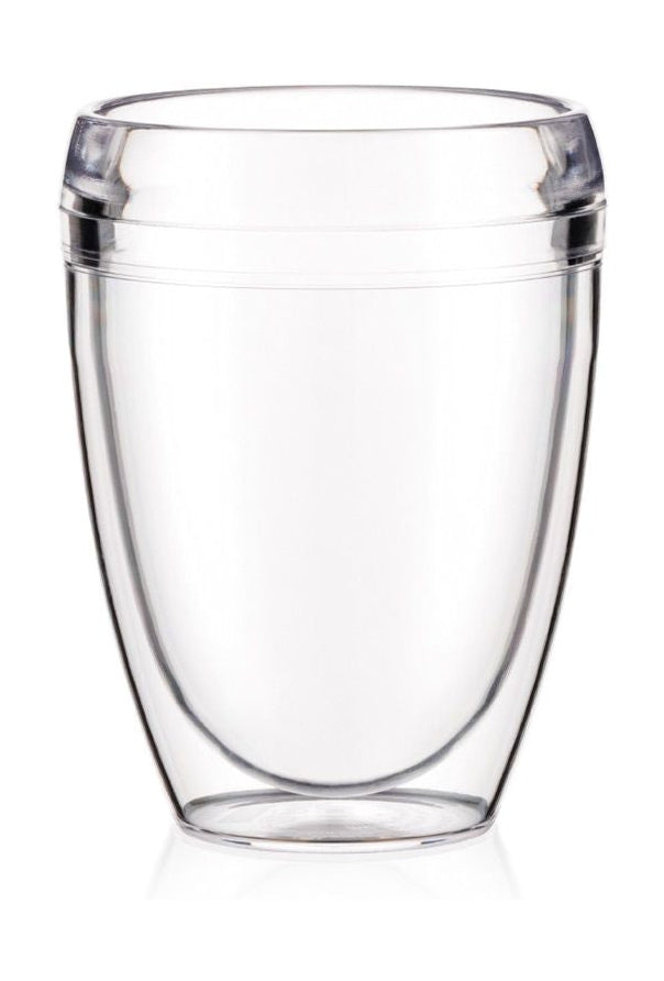 Bodum Pavina户外2杯塑料双壁透明0.35 L，2个。