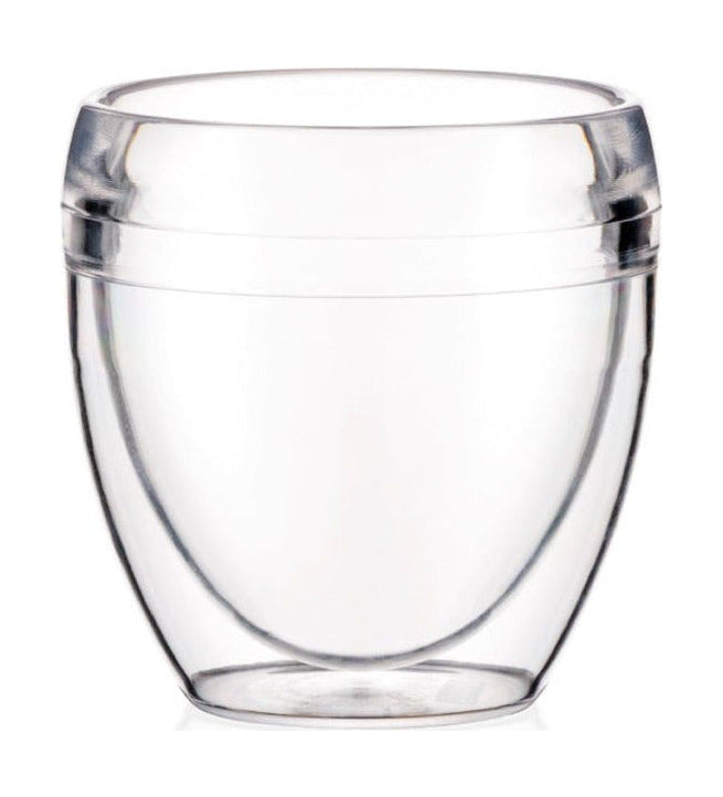Bodum Pavina户外杯子双壁透明0.25 L，6个PC。
