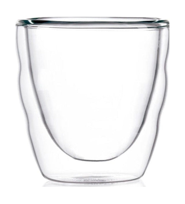 BODUM PILATUS Glass a doppia parete 0,08 L, 2 pezzi.