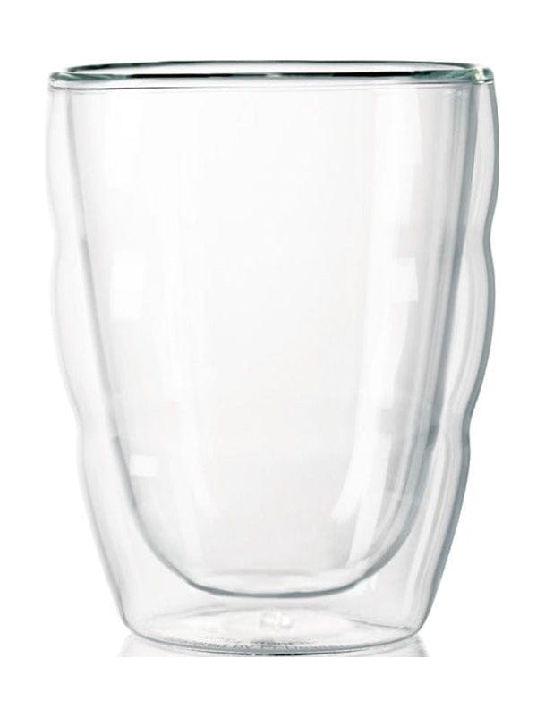 Bodum Pilatus Glass Dubbele ommuurde transparant 0,25 L, 2 pc's.
