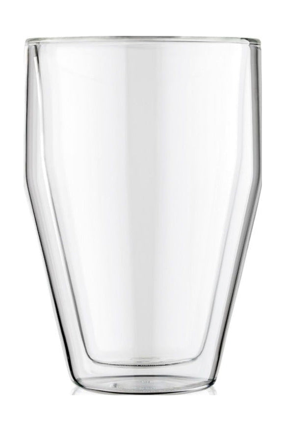 Bodum Titlis Glass Double Walled Stackable Transparent 0.35 L, 2 Pcs.