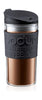 Bodum Travel Mug Double Walled Plastic With Click Lid Double Walled Black, 0.35 L