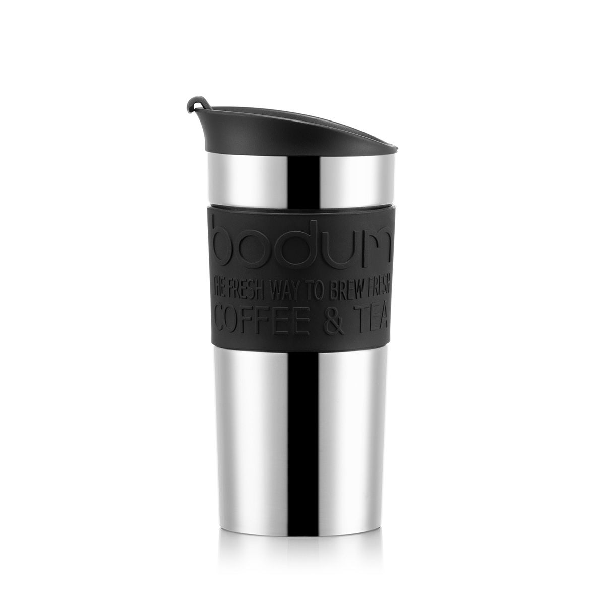 Bodum Travel Press Kaffeemaschine Doppelwandiger Edelstahl, 0,35 l