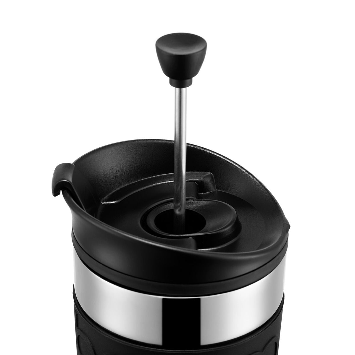 Bodum Travel Press Coffee Maker Double Walled Stainless Steel, 0.35 L