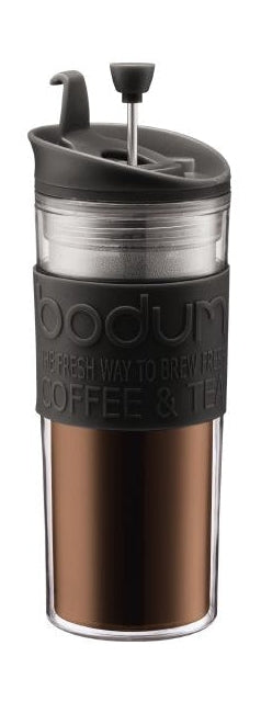 Bodum Rejsepresse kaffemaskine dobbeltvægget sort, 0,45 l