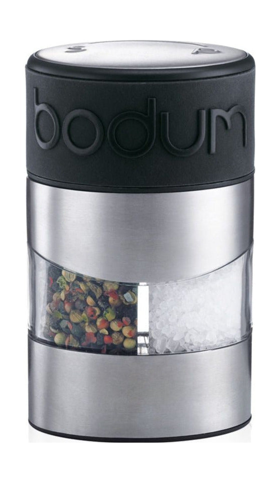 Bodum Moulin à sel double et poivre, noir