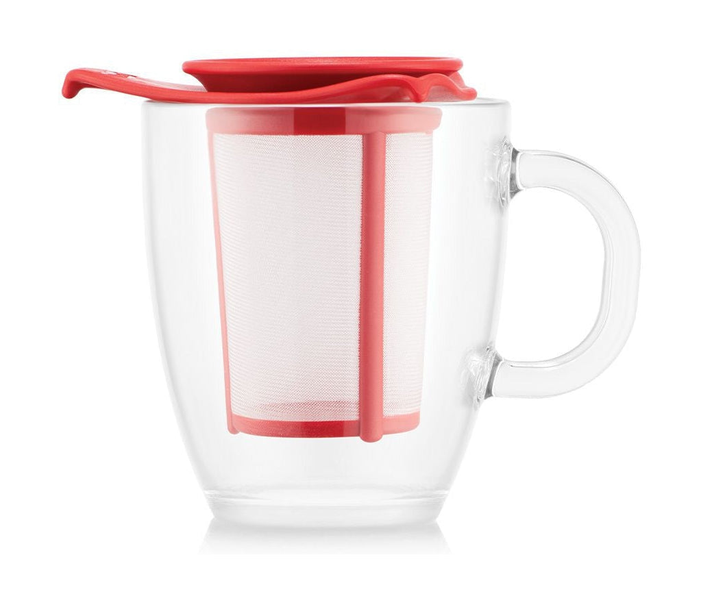 Bodum Yo Yo Set Glass Cup With Plastic Filter, 0.35 L