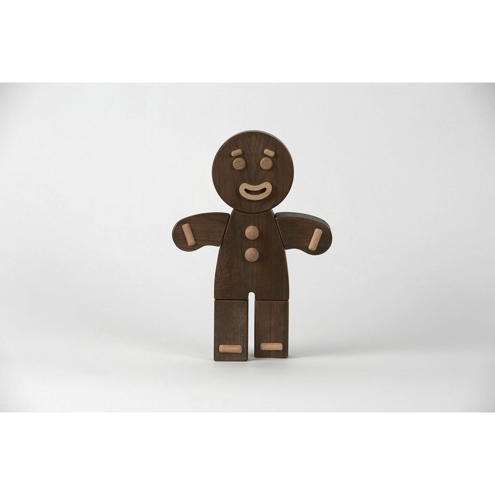 Boyhood Gingerbread mand træfigur, eg farvet, lille