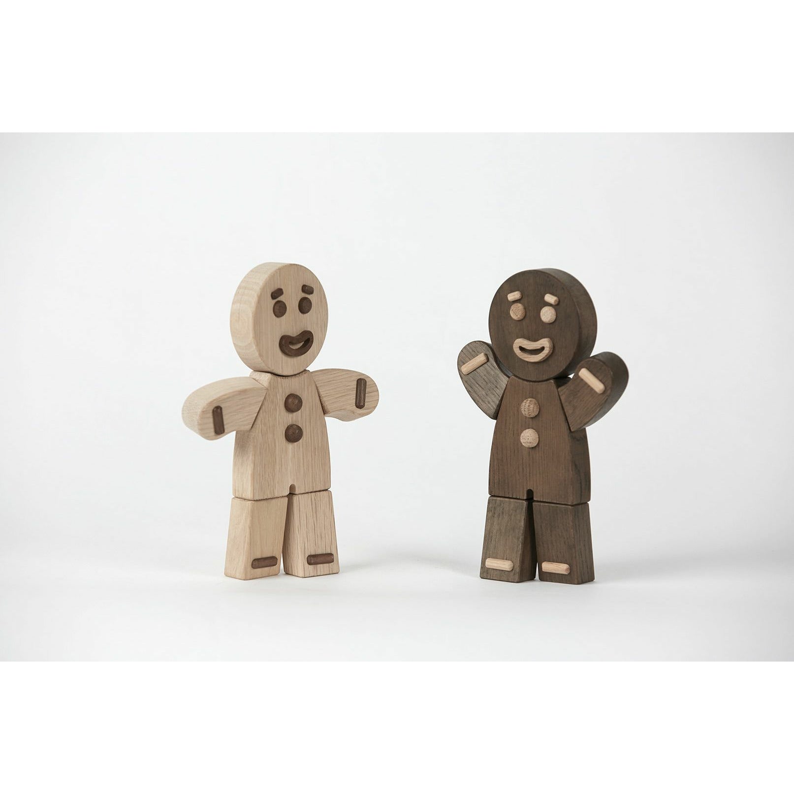 Boyhood Gingerbread man houten figuur, eiken bevlekt, klein