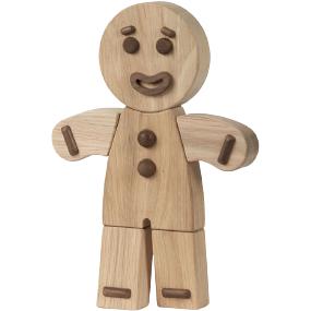 Boyhood Gingerbread mand træfigur, eg, stor