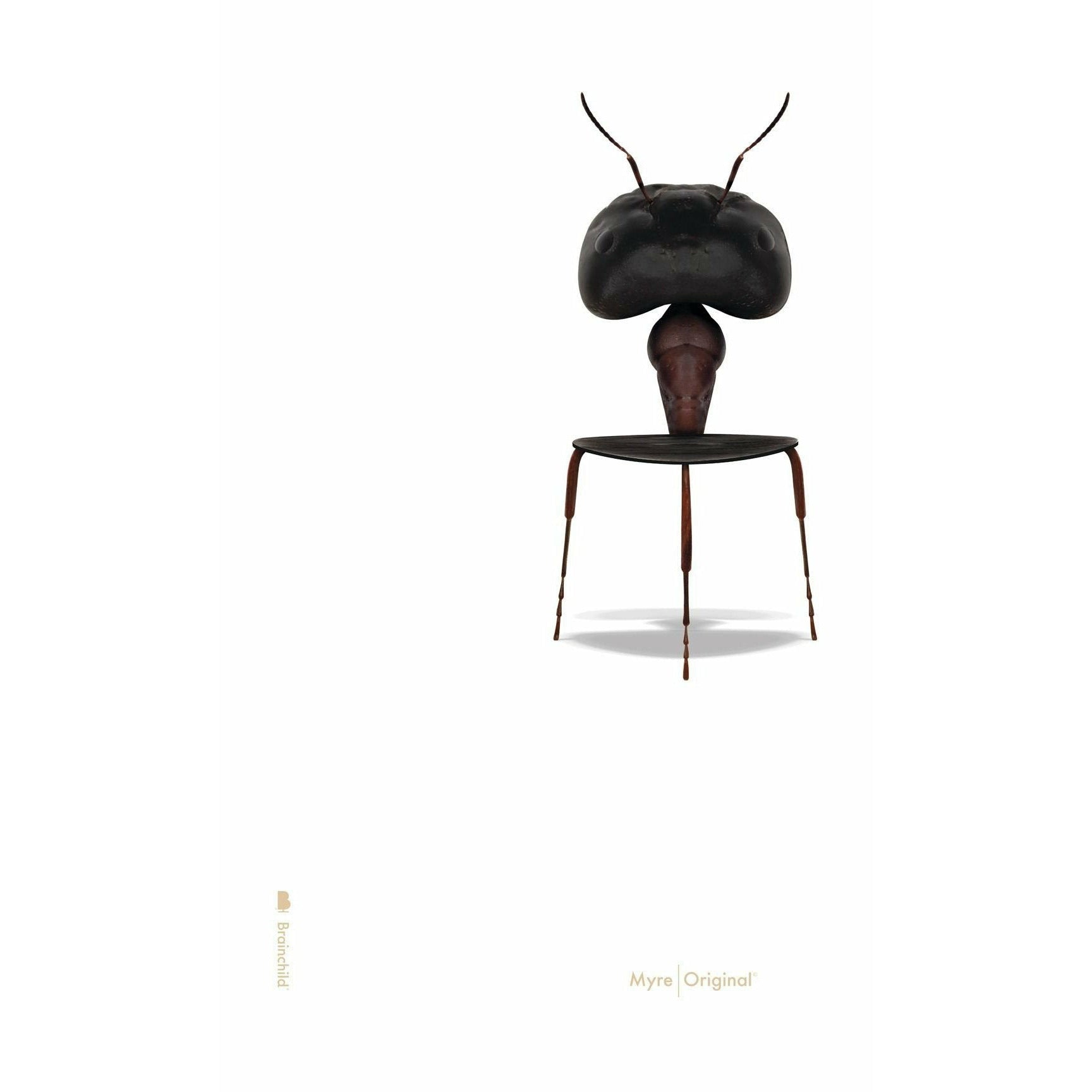 Brainchild Ant Classic Poster senza cornice A5, sfondo bianco