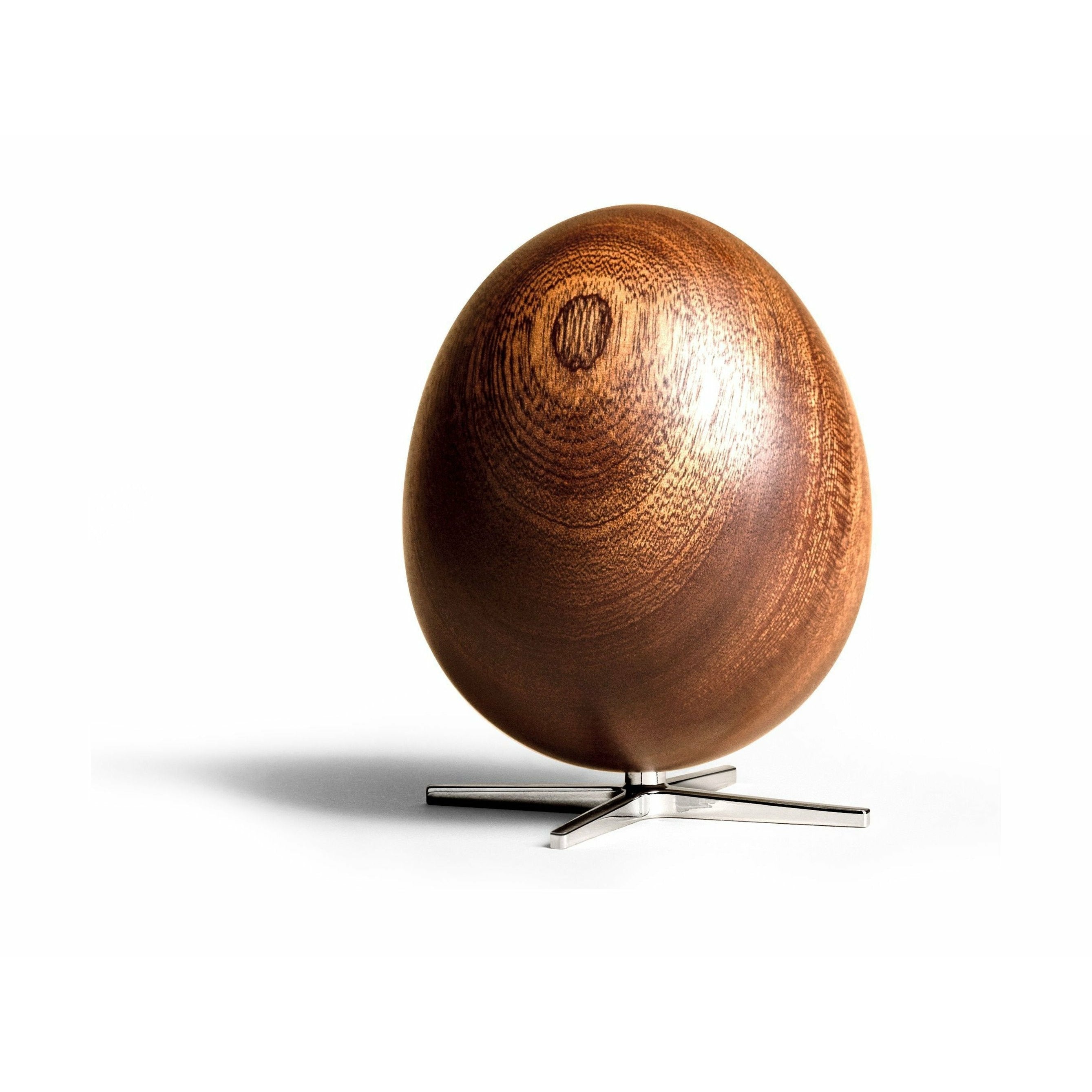 Brainchild The Egg Wooden Figure Mahogany, Silver Foot