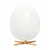 Brainchild Das Ei Holzfigur Mahagoni Weiß, Sockel aus Messing