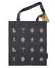 Icone di design di un'idea di origine che trasportava la borsa, grigio scuro