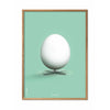  Egg Classic Poster Frame Made Of Light Wood 50x70 Cm Mint Green Background