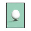  Egg Classic Poster Frame In Black Lacquered Wood 50x70 Cm Mint Green Background