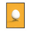  Egg Classic Poster Frame In Black Lacquered Wood A5 Yellow Background