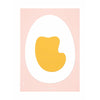 Poster di clip di carta uova da un'ovvena senza cornice 30 x40 cm, sfondo rosa