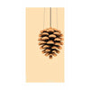 Hugarfóstur Pine Cone Classic veggspjald án ramma 30x40 cm, sandlitaður bakgrunnur