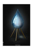  Drop Classic Poster Without Frame 70 X100 Cm Black Background