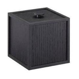 Audo Copenhagen Cadre 10 boîte de rangement, cendres tachées noires