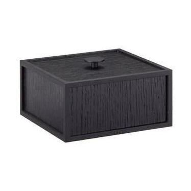 Audo Copenhagen Rahmen 14 Speicherbox, schwarz gefärbte Asche