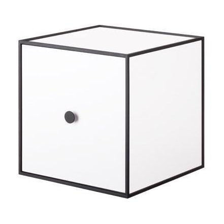Audo Copenhagen Frame 28 Shelf Module, White With Door