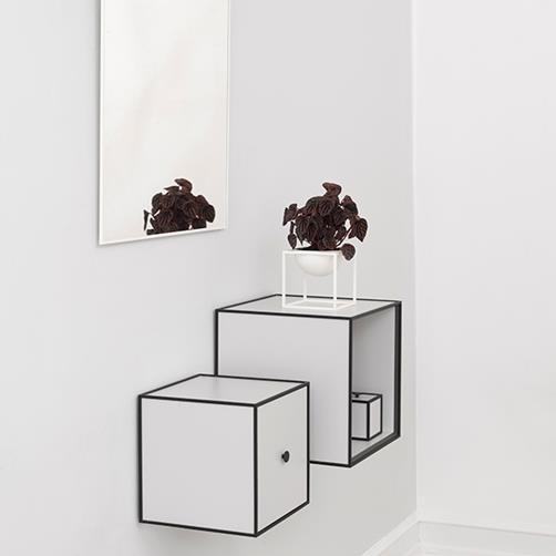 Audo Copenhagen Frame 35 Shelf Without Door, Light Grey