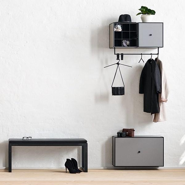 Audo Copenhagen Frame Shoe Cabinet, Dark Grey