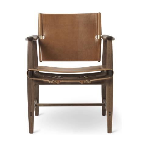 Carl Hansen BM1106 Huntsman -stoel, geolied walnoot/cognac leer