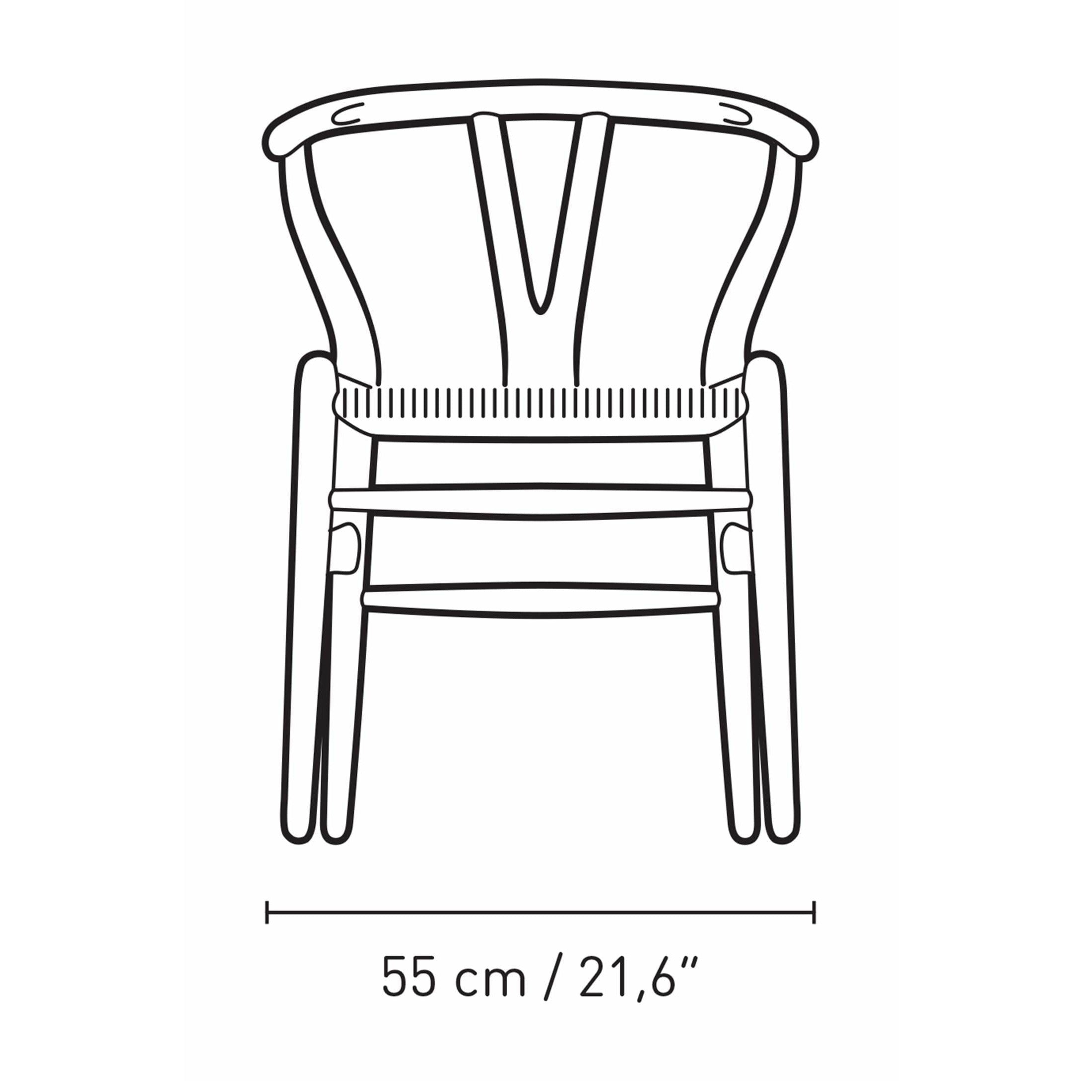 Carl Hansen CH24 Wishbone stoel eiken rook gekleurde olie, natuurlijk koord