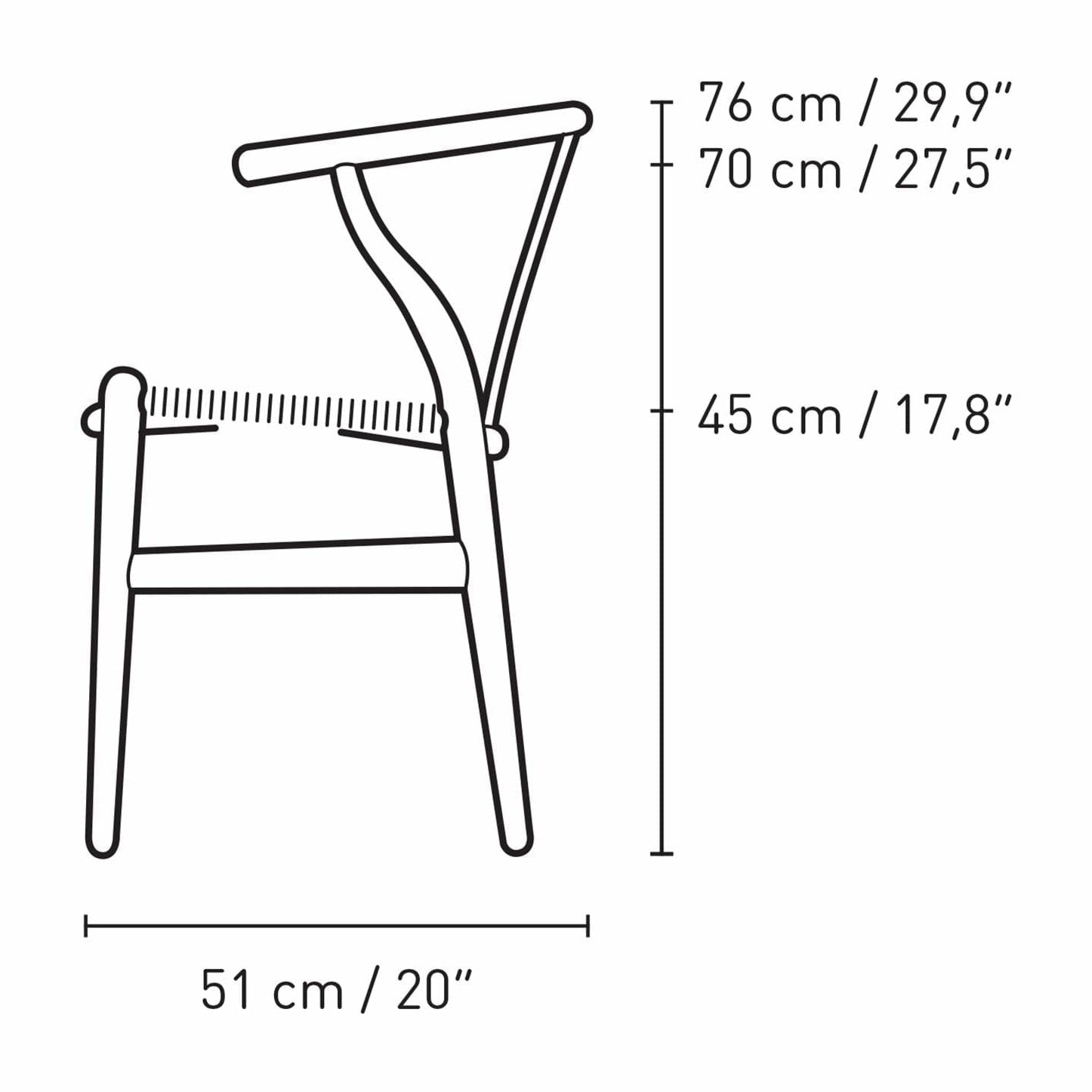 Carl Hansen CH24 Wishbone stoel eiken rook gekleurde olie, natuurlijk koord