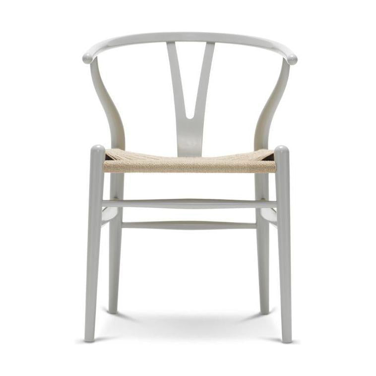 Carl Hansen CH24 Y Cordón de papel natural de silla Natural, Beech/Silver Grey